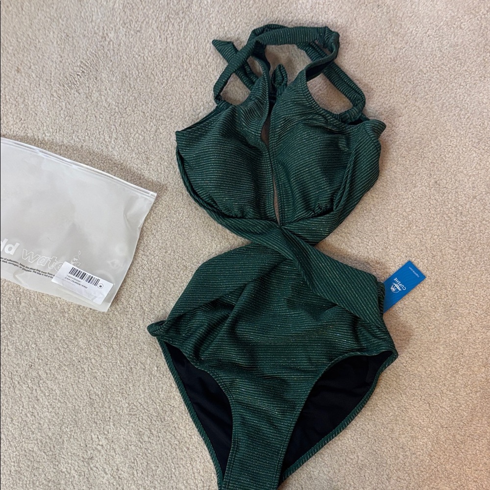 Cupshe Dark Green One Piece Swimsuit